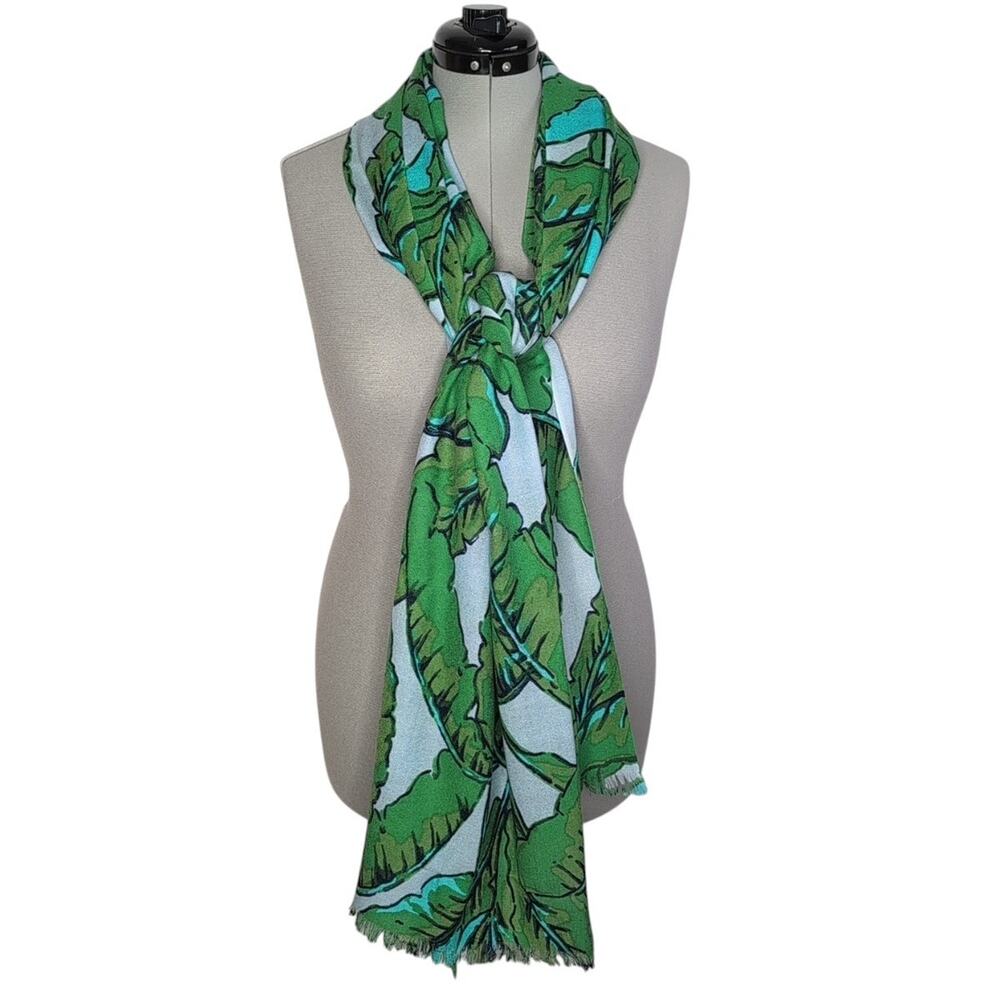 Vineyard Vines Martha's Vineyard Tropical Print Merino Wool Scarf, 28" x 82"